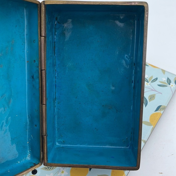 Vintage Chinese cigarette cloisonné box metal - Picture 14 of 16